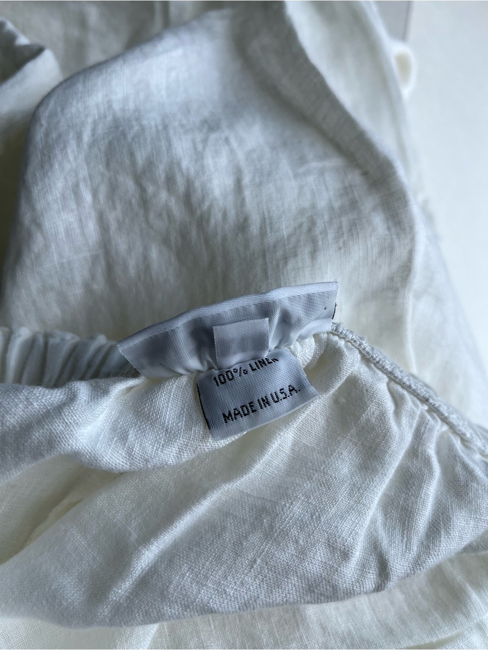 Bryn Walker Women’s White Linen Pull On Elastic Waist Casual Lagenlook Pants XL - Picture 8 of 12